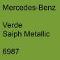 Preview: Mercedes-Benz, Verde Saiph Metallic, 6987.